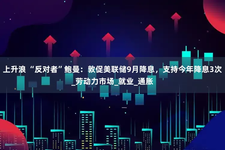 上升浪 “反对者”鲍曼:敦促美联储9月降息,支持今年降息3次_劳动力市场_就业_通胀