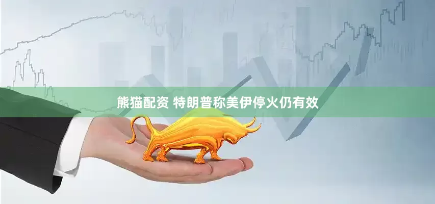 熊猫配资 特朗普称美伊停火仍有效